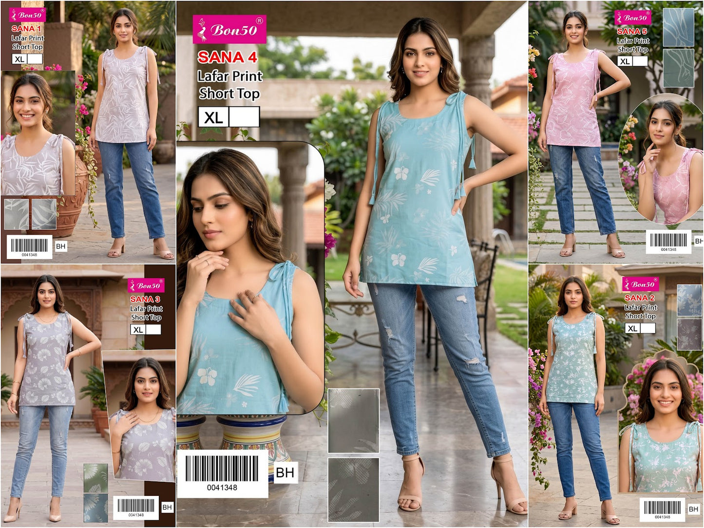 Sana Bon50 Stylish Short Tops Supplier