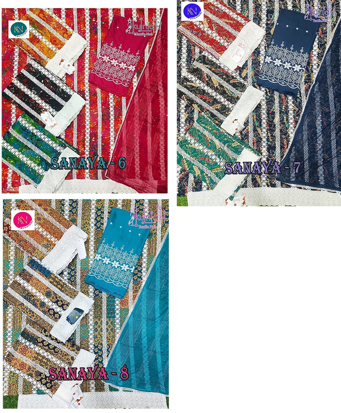 Sanaya Kulnidhi Viscose Rayon Salwar Suits Exporter Gujarat