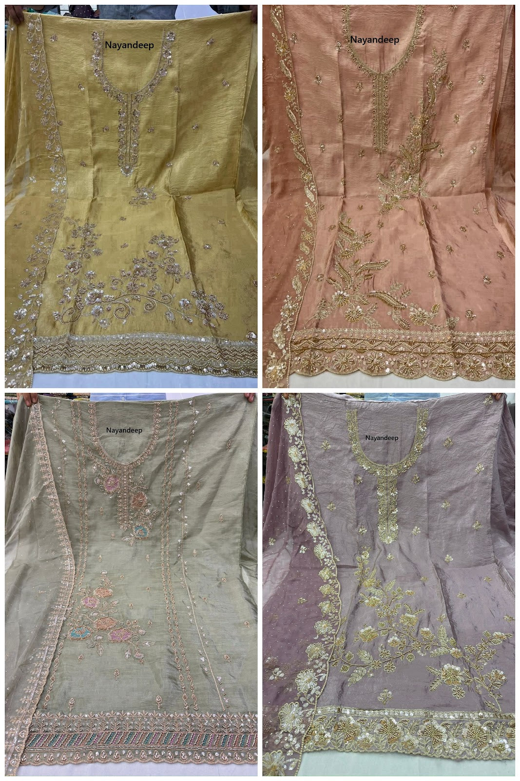 Sandhya Nayandeep Silk Salwar Suits Wholesale