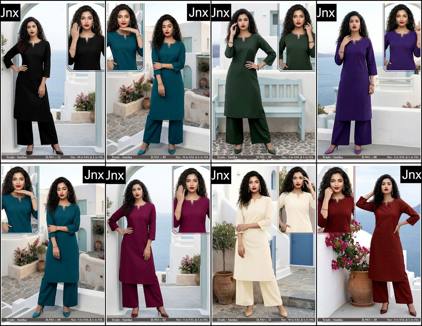 Sanika Jnx Dhabu Cotton Kurti Plazzo Set Manufacturer Ahmedabad
