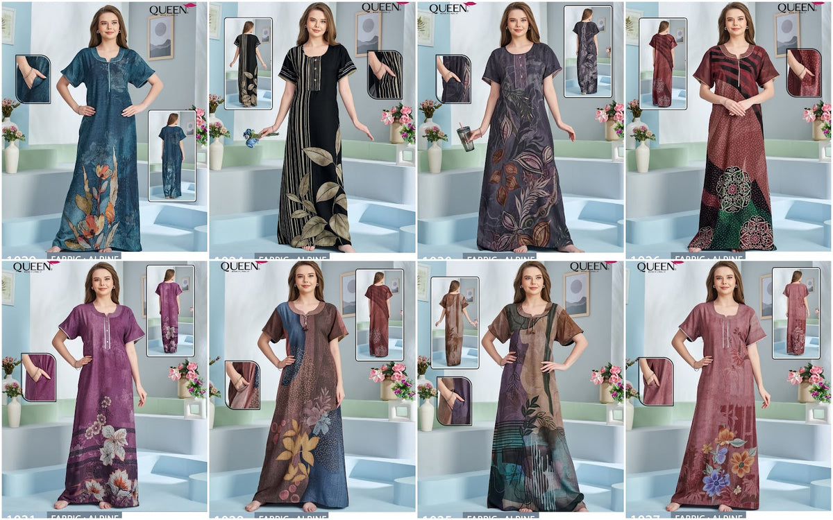 Saniya Queen Alpine Night Gowns Wholesale Price