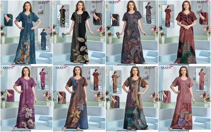 Saniya Queen Alpine Night Gowns Wholesale Price