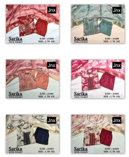 Sarika Jnx Vatican Readymade Pant Style Suits Exporter Ahmedabad