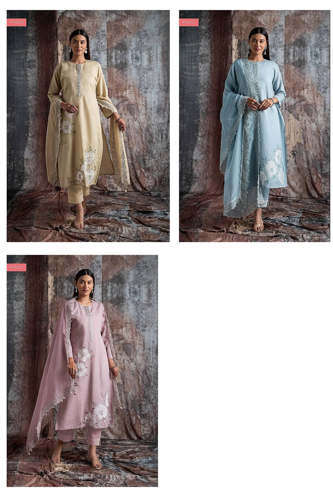 Savaniq Naariti Linen Pant Style Suits Manufacturer India