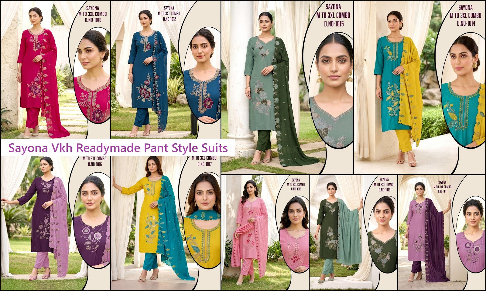 Sayona Vkh Roman Silk Readymade Pant Style Suits Wholesaler Gujarat