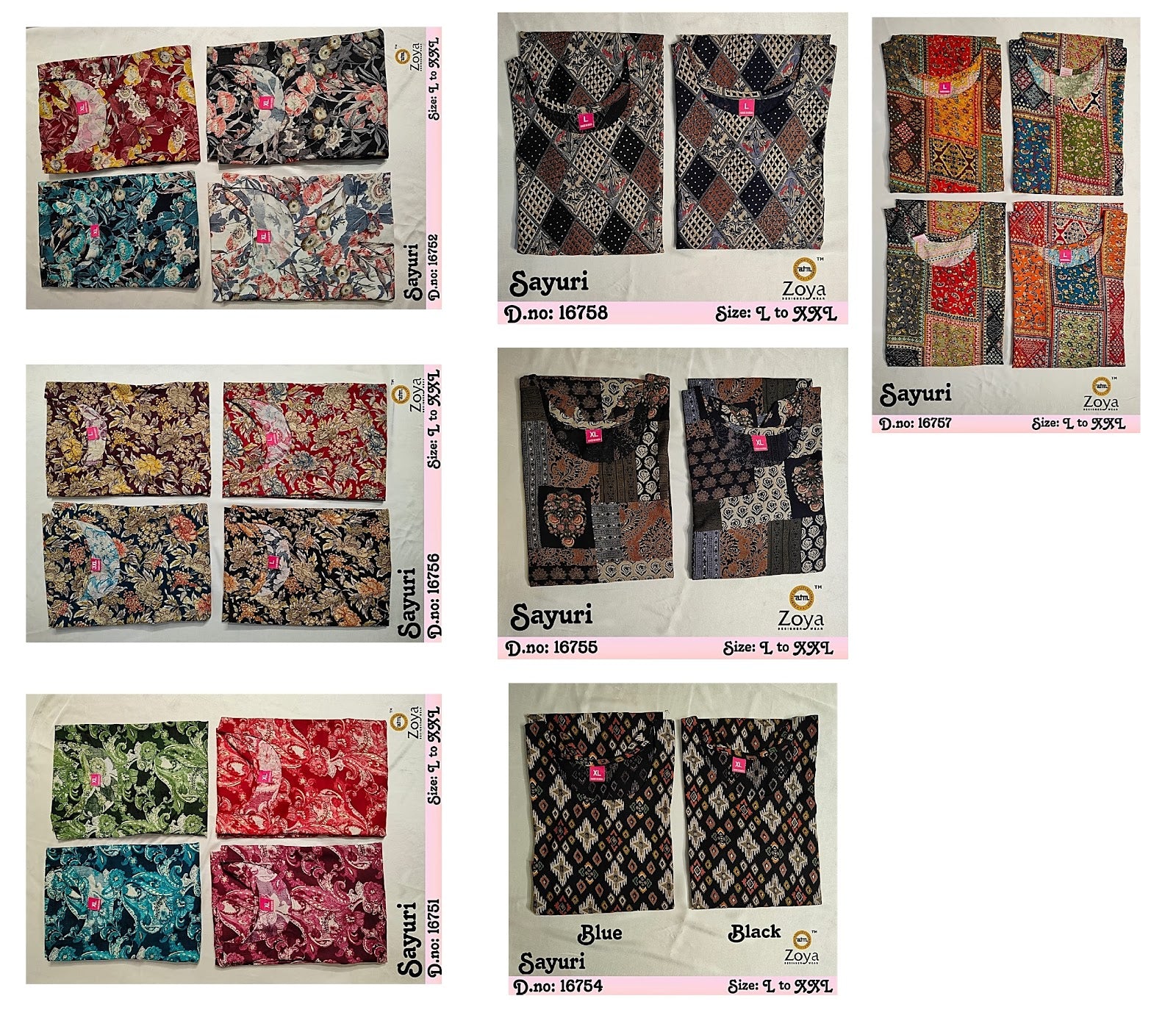 Sayuri Zoya Rayon Kurtis Exporter Gujarat