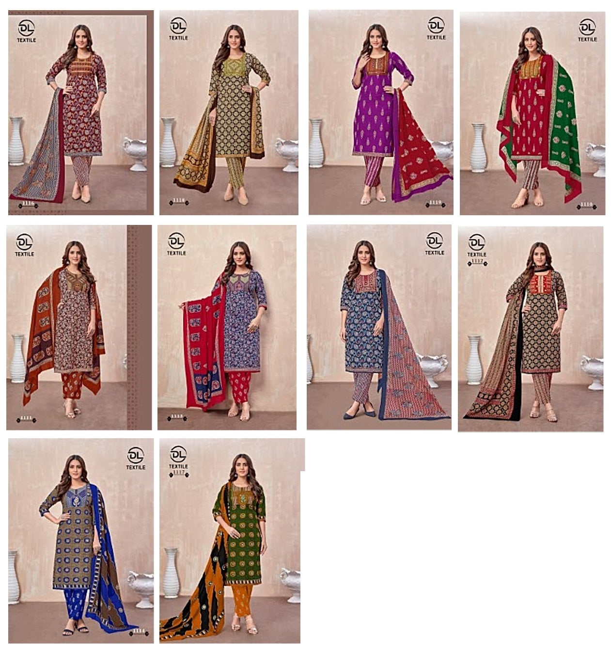 Secret Vol 2 Dl Cotton Readymade Pant Style Suits Exporter Gujarat