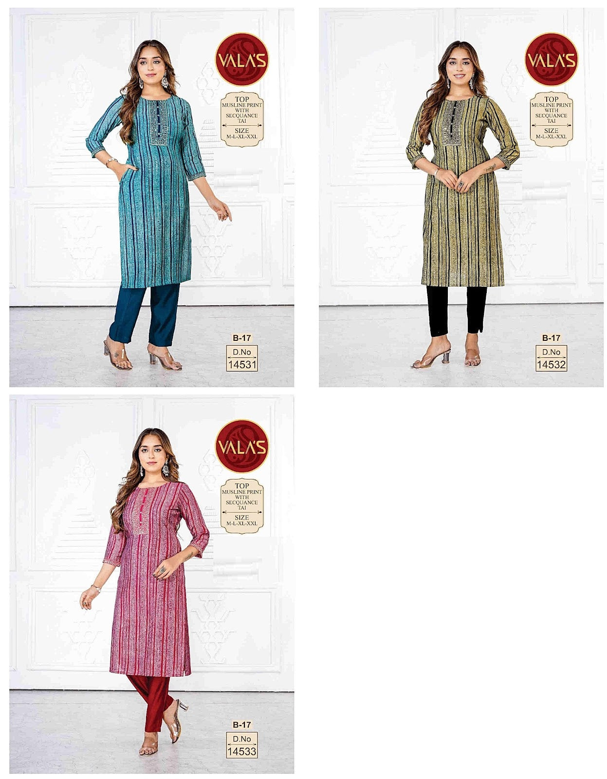 Sequence Tie Valas Muslin Knee Length Kurtis Wholesaler Ahmedabad