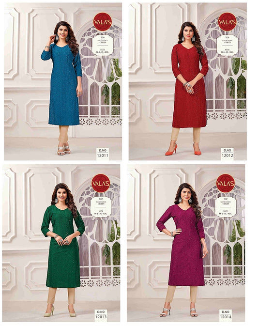 Sequence Valas Straight Cut Kurtis Wholesale Price