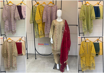 Sf 2236 Shree Fabs Chiffon Pakistani Readymade Suits Exporter India