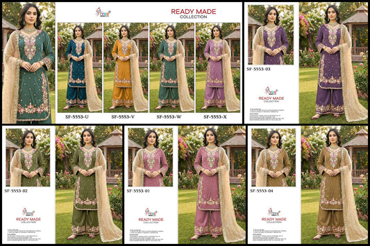 Sf 5553 Shree Fabs Jimmy Choo Pakistani Readymade Suits Exporter