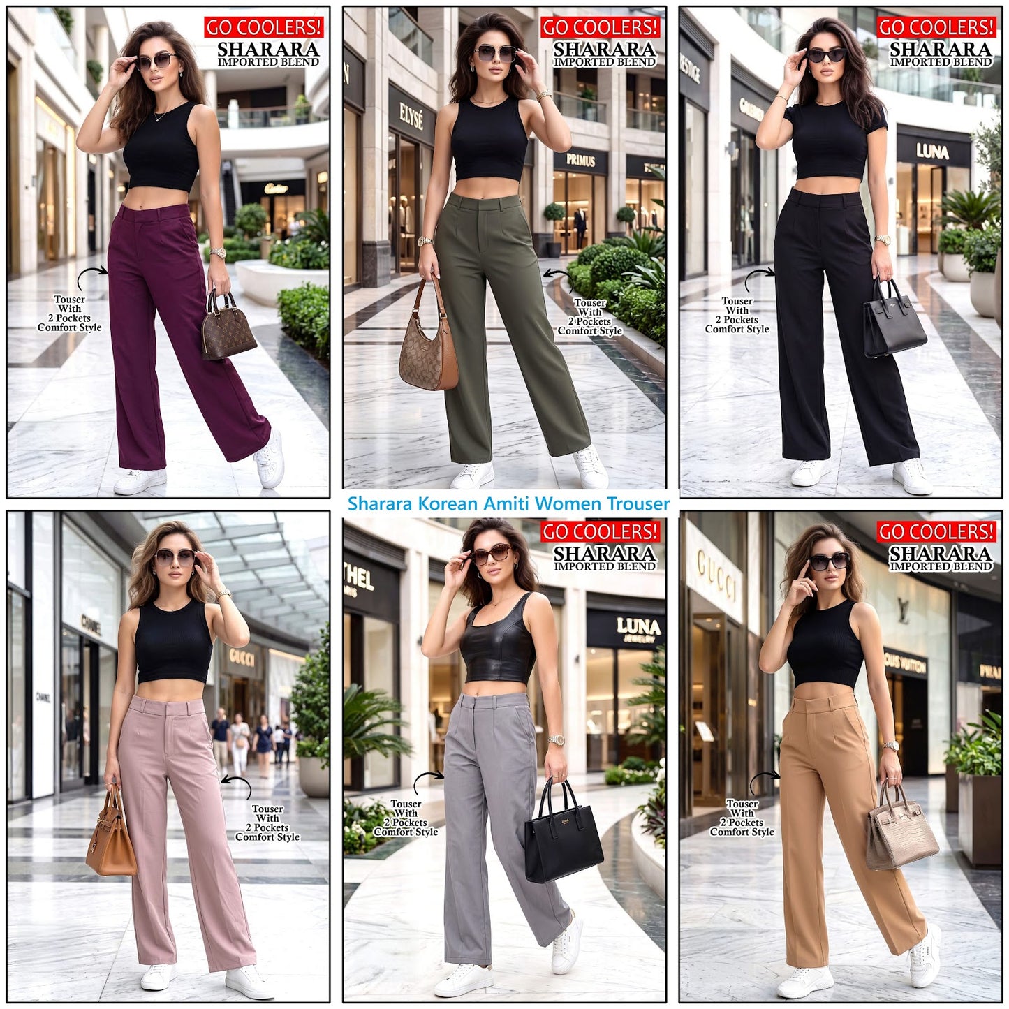 Sharara Korean Amiti Imported Women Trouser Supplier Ahmedabad