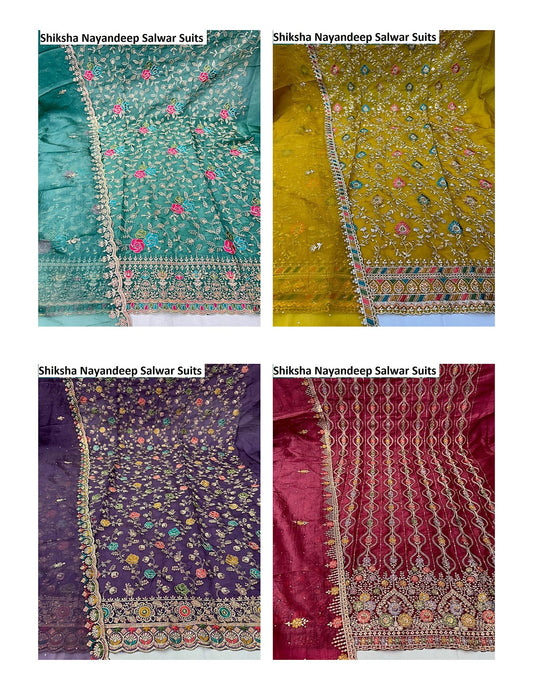 Shiksha Nayandeep Gold Crush Salwar Suits Wholesale Price