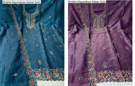 Shobha Nayandeep Crush Salwar Suits Wholesaler Ahmedabad