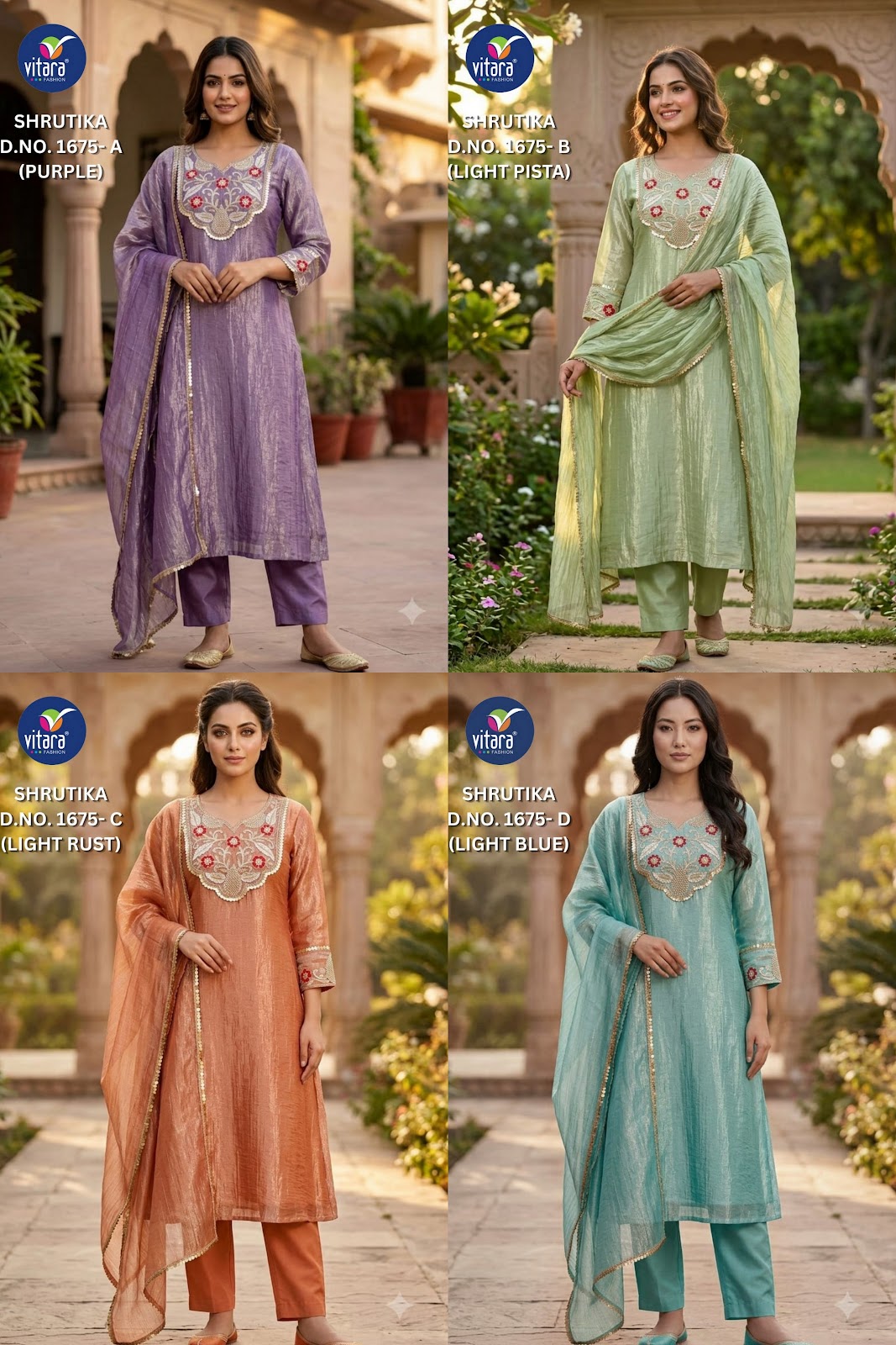 Shrutika Vitara Salsa Readymade Anarkali Suits Exporter Gujarat
