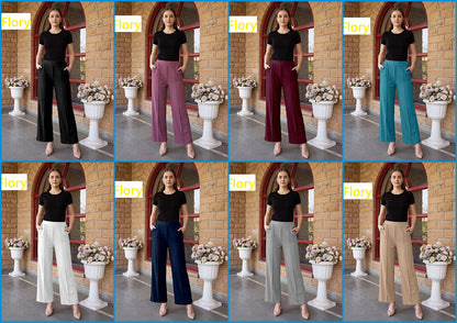 Side Buttons Flory Imported Women Pants Supplier Ahmedabad