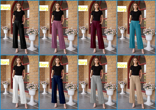 Side Buttons Flory Imported Women Pants Supplier Ahmedabad