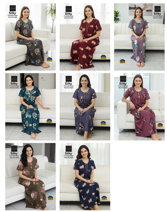 Silky 4 Skager Rayon 22Kg Night Gowns Supplier India