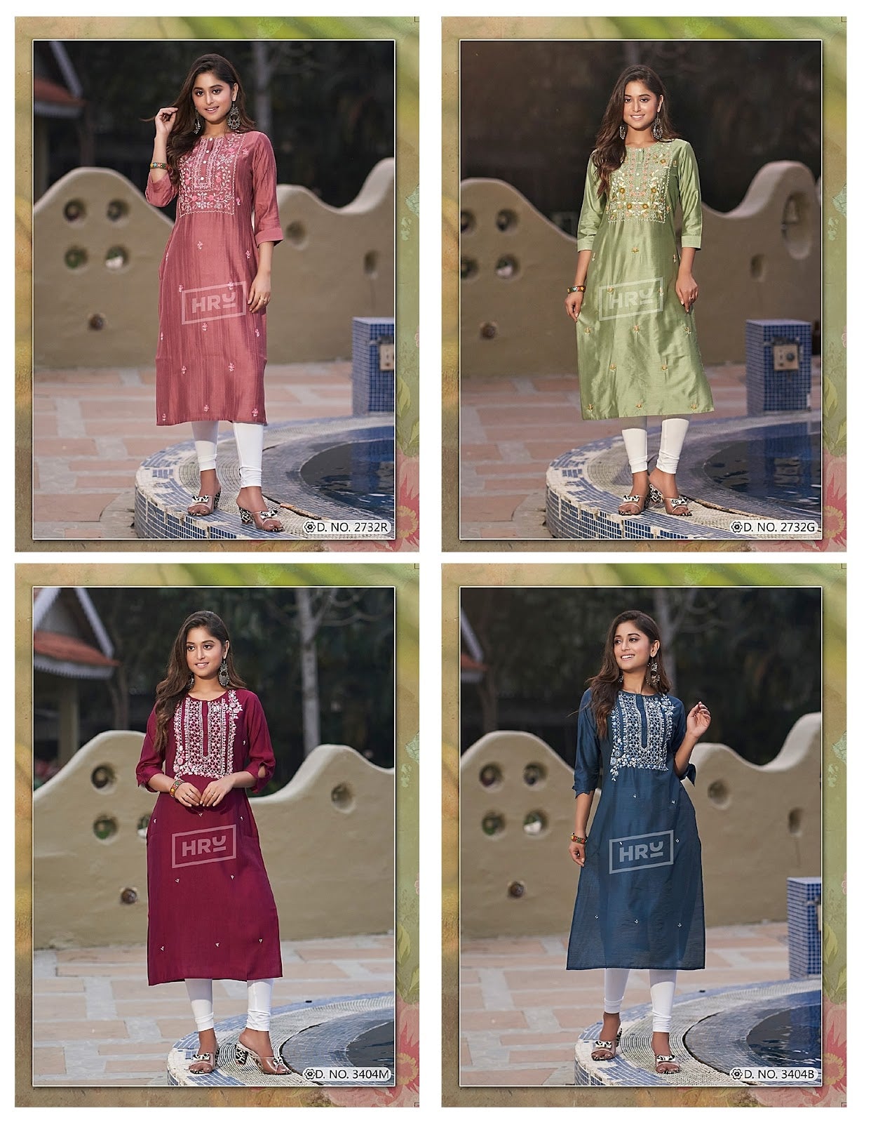 Sita Gita Vol 2 Hru Nylon Viscose Long Straight Kurti