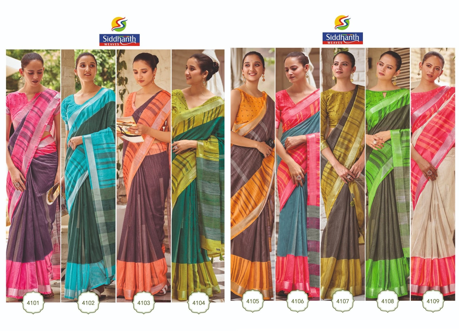 Sitaraman Vol 1 Siddhanth Linen Sarees Wholesale Price