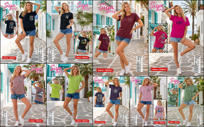 Siya Heer Plus Size Amiti Tencil Women Oversized Tshirt Supplier Gujarat
