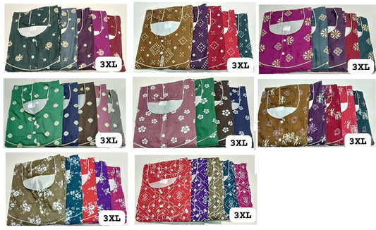 3Xl Size Ruchee Fashion Meghya Night Gowns Wholesale Price