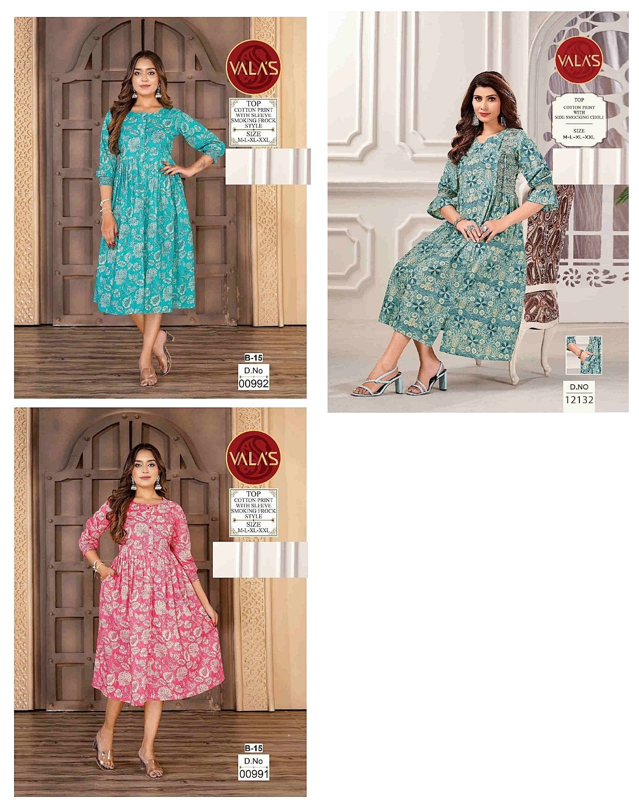 Smocking Choli-2206 Valas Anarkali Kurtis Wholesale Rate