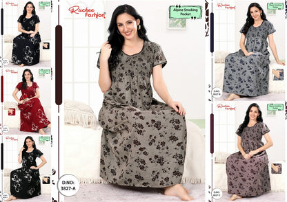 Smoking Alpine Ruchee Fashion Night Gowns Supplier India