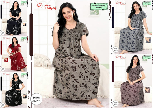 Smoking Alpine Ruchee Fashion Night Gowns Supplier India