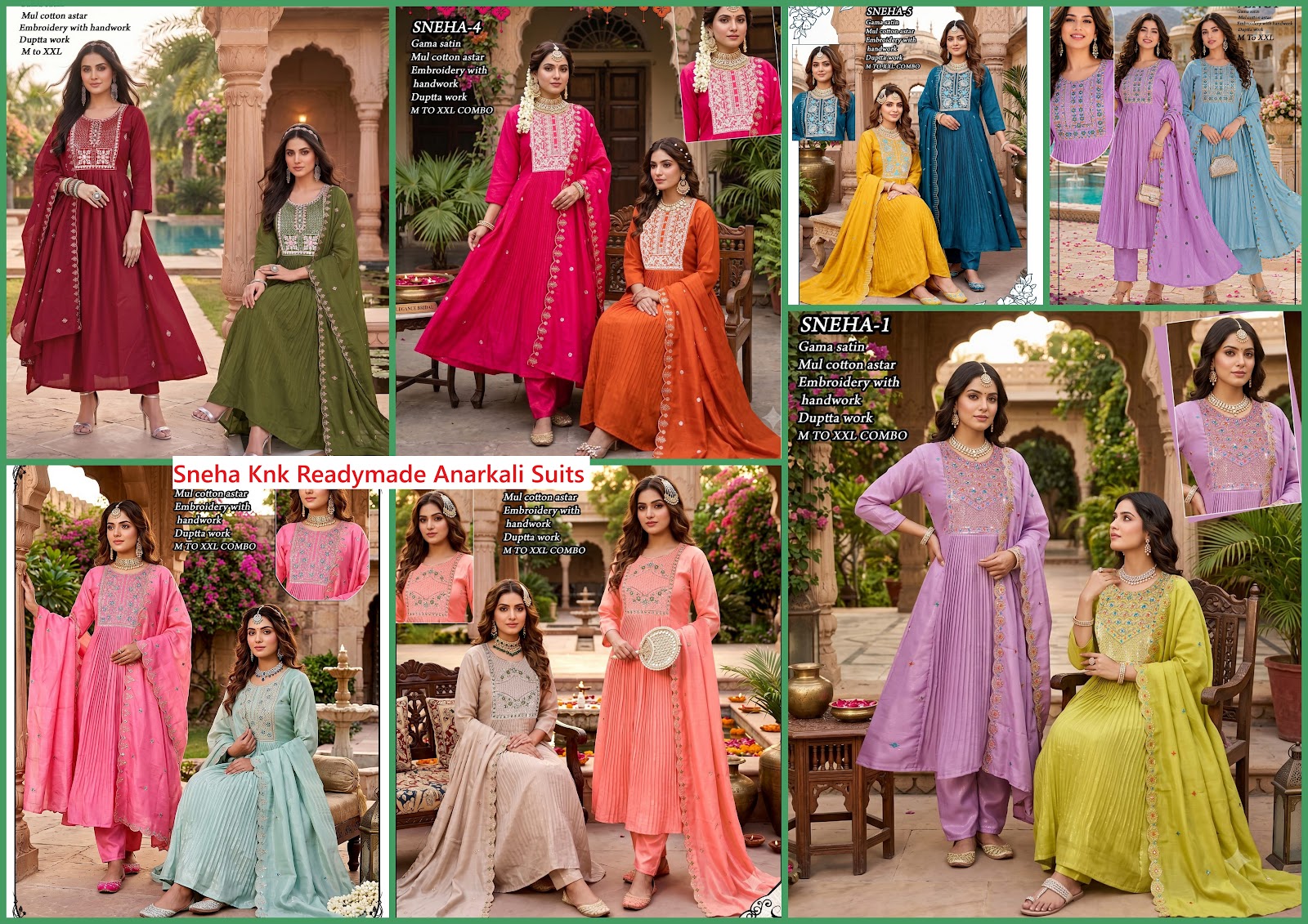 Sneha Knk Satin Readymade Anarkali Suits Manufacturer