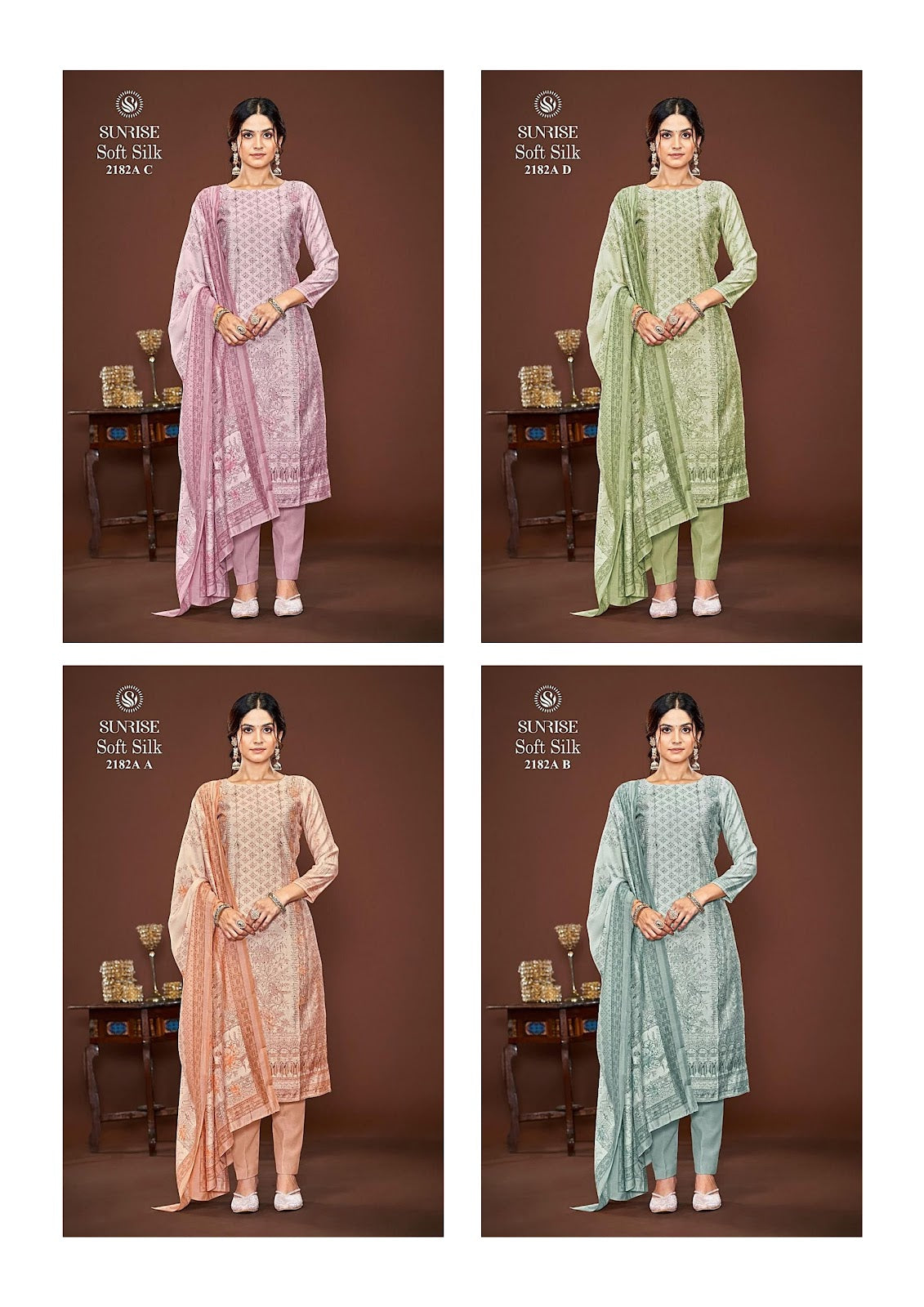 Soft Silk 2182 Sunrise Modal Pant Style Suits Manufacturer