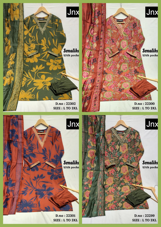 Sonalika Jnx Modal Readymade Pant Style Suits Manufacturer Ahmedabad