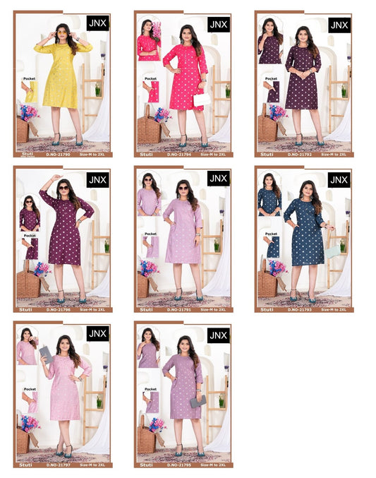 Stuti Jnx Straight Cut Kurtis Supplier