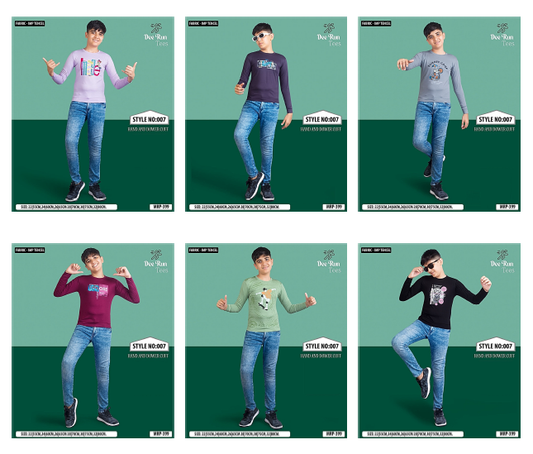 Style 007 Dee Run Imported Boys Tshirt Exporter Gujarat