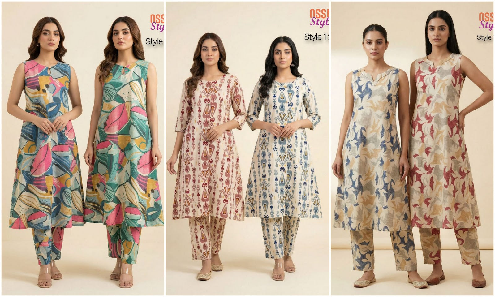 Style 123-125 Ossm Cotton Co Ord Set Supplier Ahmedabad