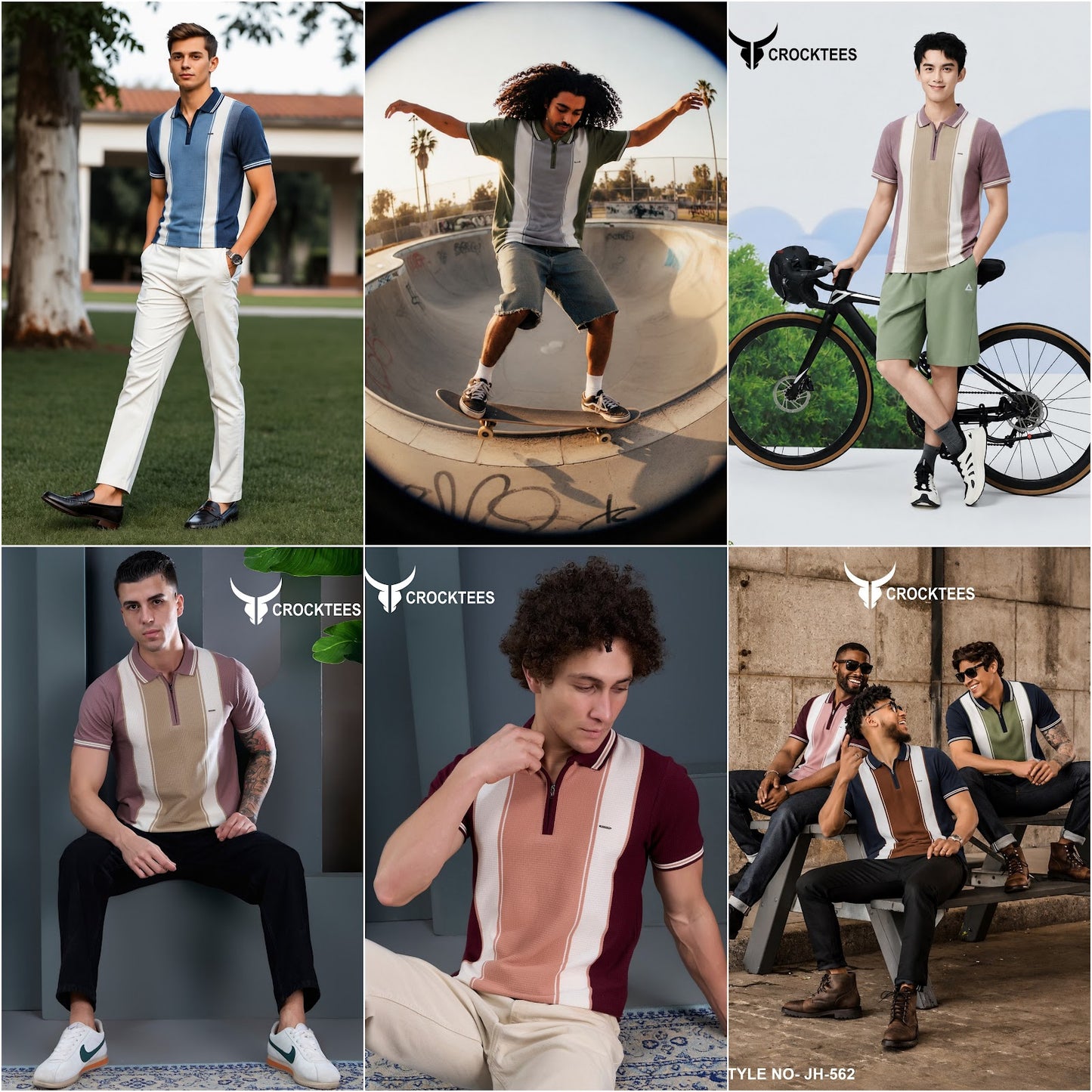 Style Jh 562 Waffle Crocktees Interlock Mens Tshirts Exporter India