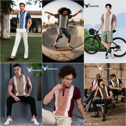 Style Jh 562 Waffle Crocktees Interlock Mens Tshirts Exporter India