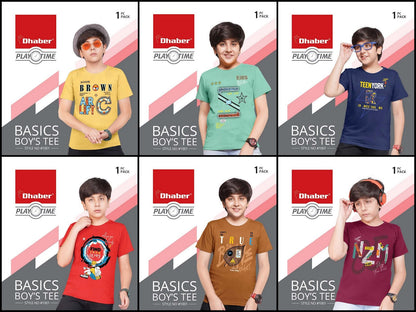 Style No 1001 Dhaber Boys Tshirt Manufacturer Gujarat