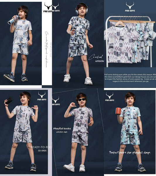 Style No 3877 Pro Guys Imported Boys Shorts Set Wholesale Price