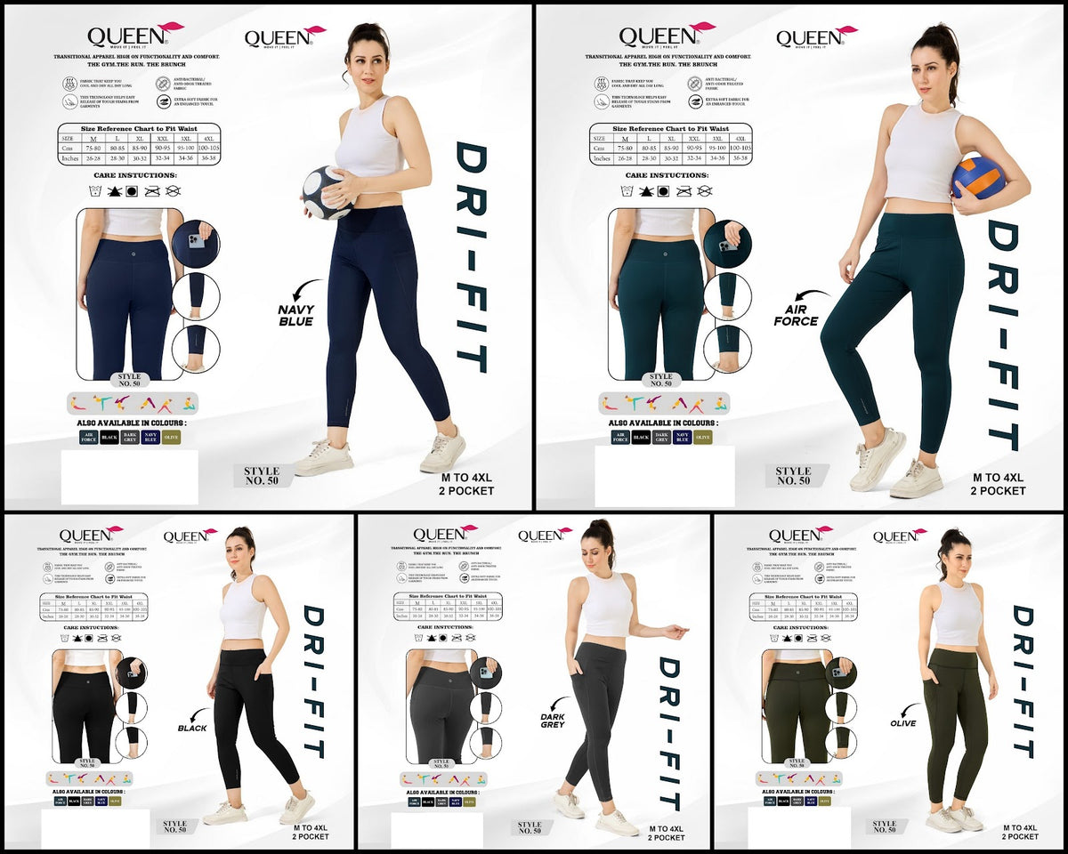 Style No 50 Queen Imported Ankle Length Leggings Wholesaler Gujarat