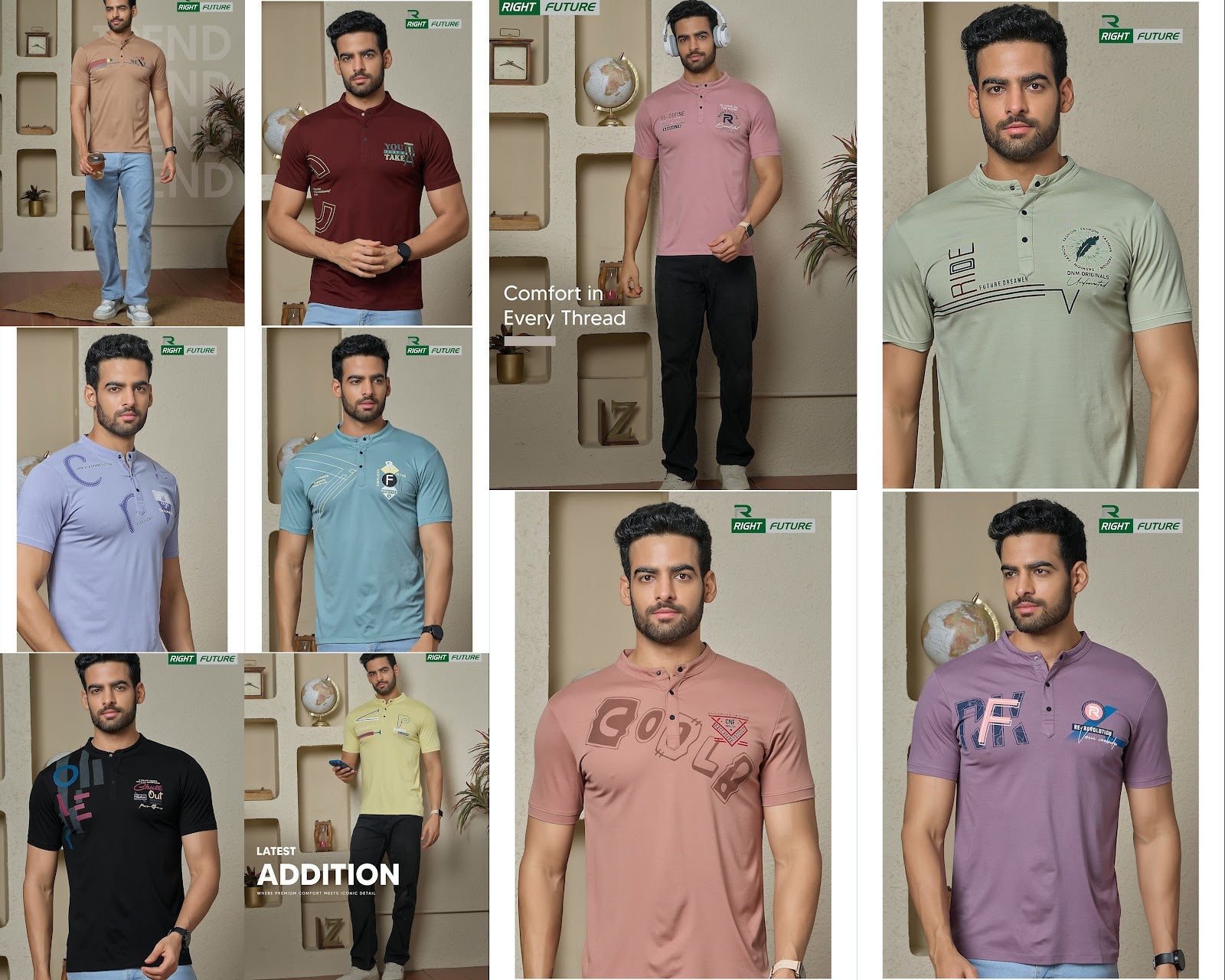 Style No 687 Right Future Tencil Mens Tshirts Exporter Gujarat
