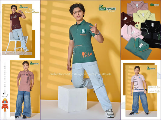 Style No 691 Right Future Tencil Boys Tshirt Supplier Gujarat