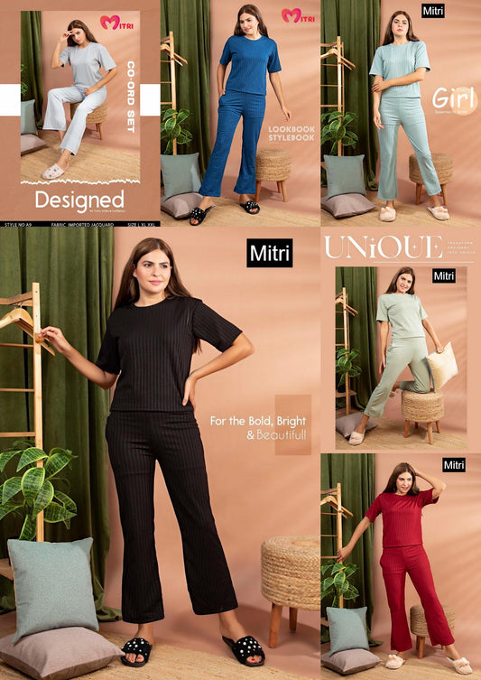 Style No A9 Mitri Jacquard Co Ord Set Wholesaler India