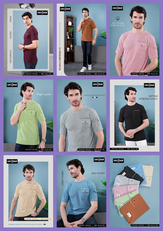 Style No Gm 226 Griezman Knit Mens Tshirts Manufacturer India