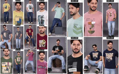 Style No Tl 203 Cool Tempo Cotton Biowashed Mens Tshirts Wholesale Price