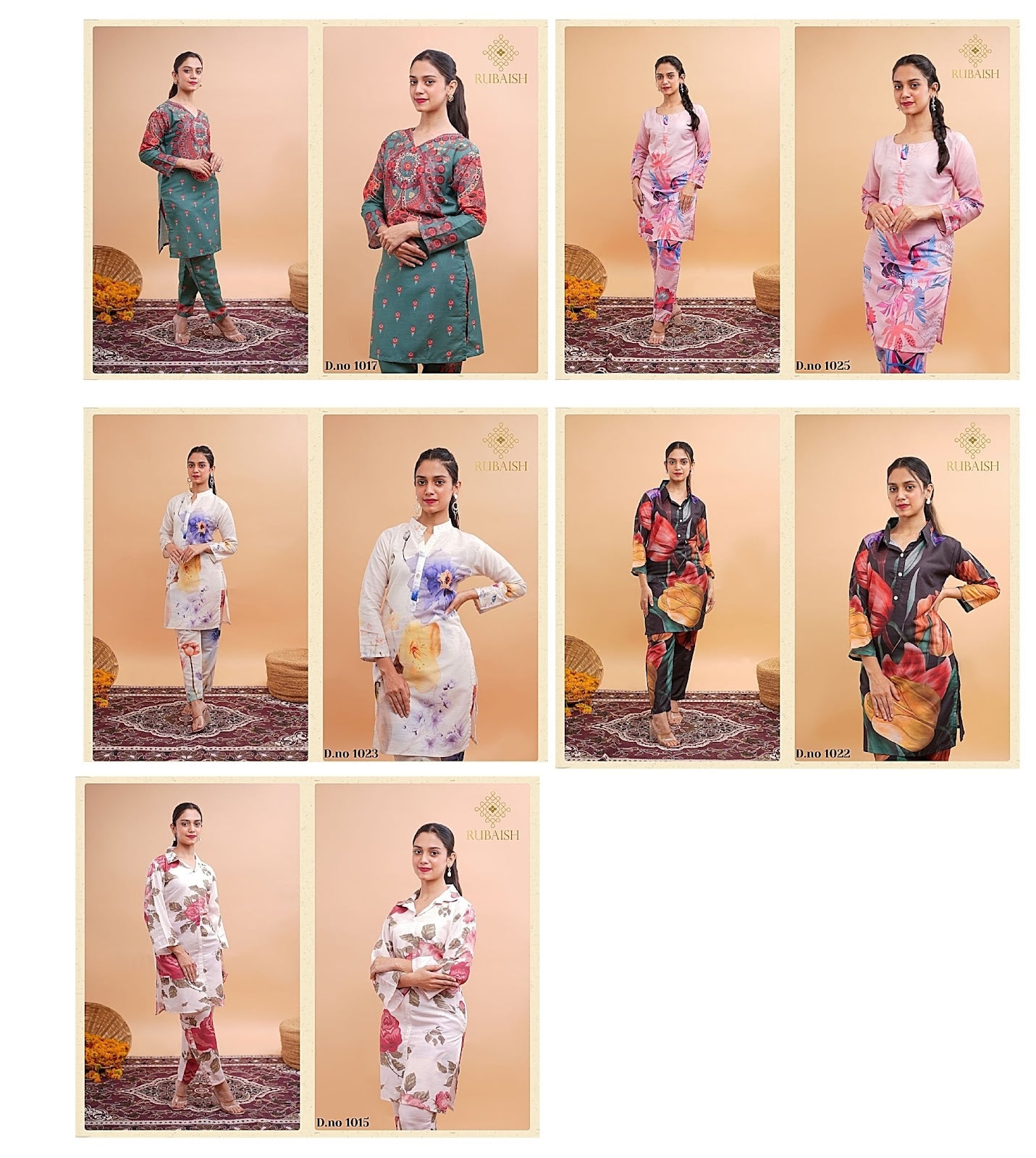 Summer Spring 24 Rubaish Viscose Slub Co Ord Set Wholesale