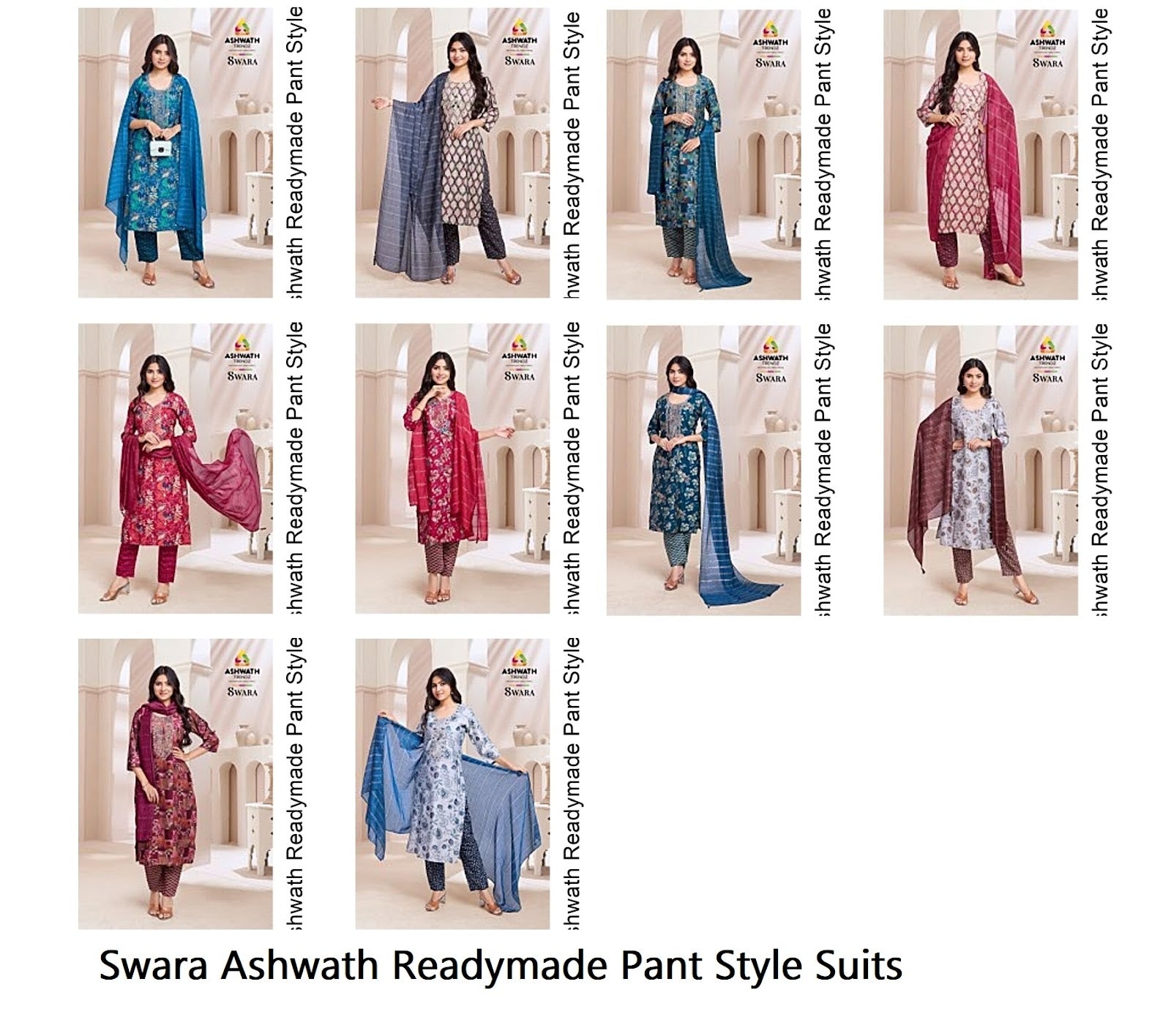 Swara Ashwath Modal Foil Readymade Pant Style Suits Wholesale Price