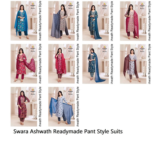 Swara Ashwath Modal Foil Readymade Pant Style Suits Wholesale Price