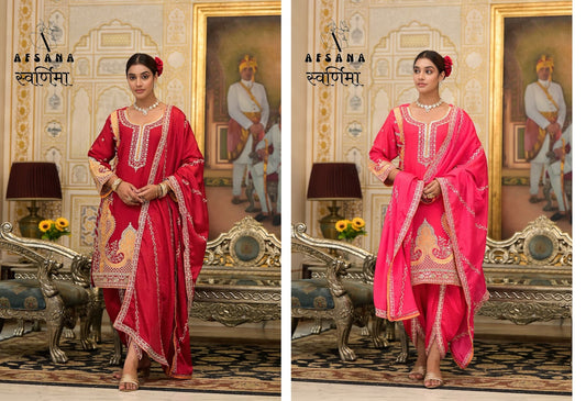 Swarnima Tulip Pants Afsana Chinon Readymade Pant Style Suits Exporter Gujarat