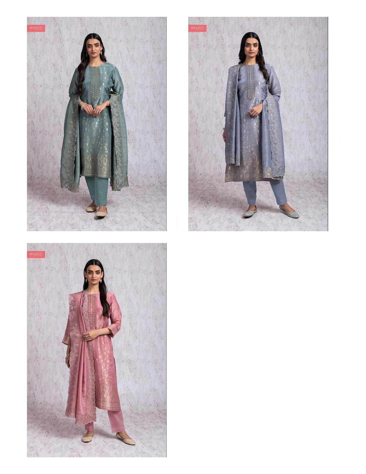 Takara Naariti Tissue Silk Pant Style Suits Supplier India